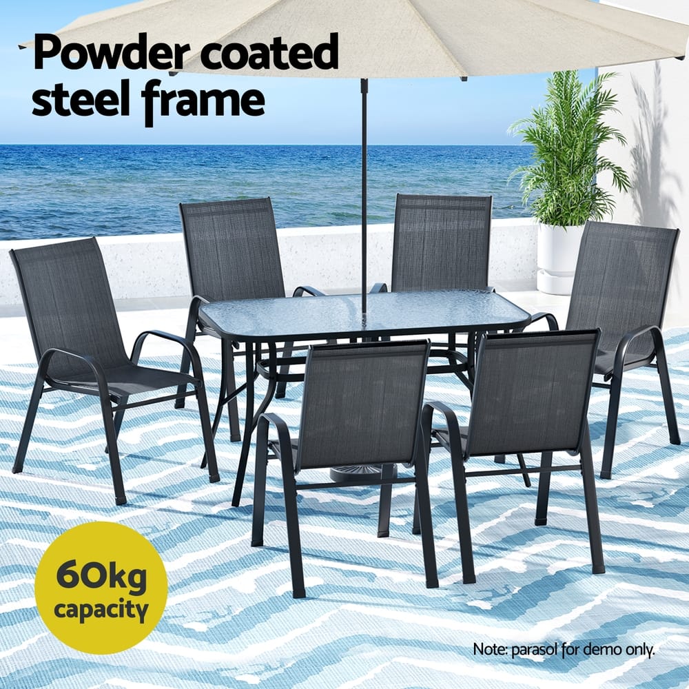 Black table 56x70x90cm, in room setting