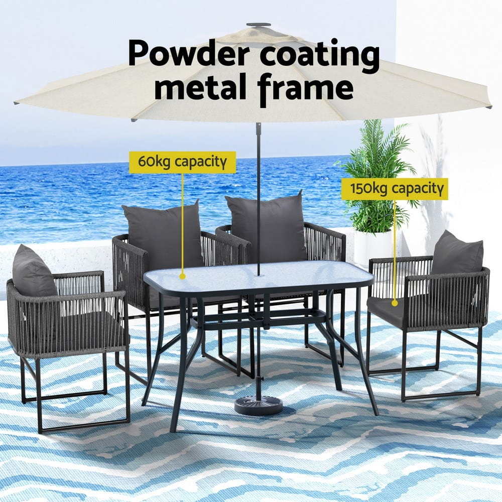 Outdoor Dining Set Table 47x70cm