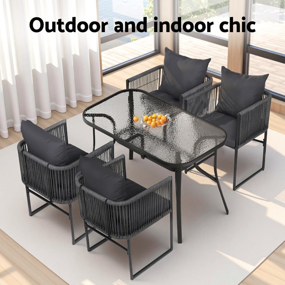 Outdoor Dining Set Table 47x70cm