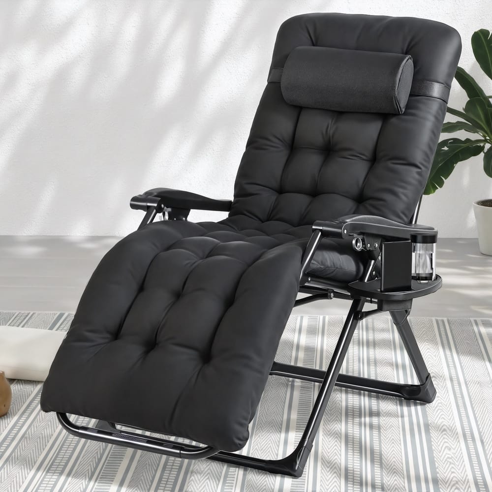 Folding Sun Lounge Chair 63x15x97cm