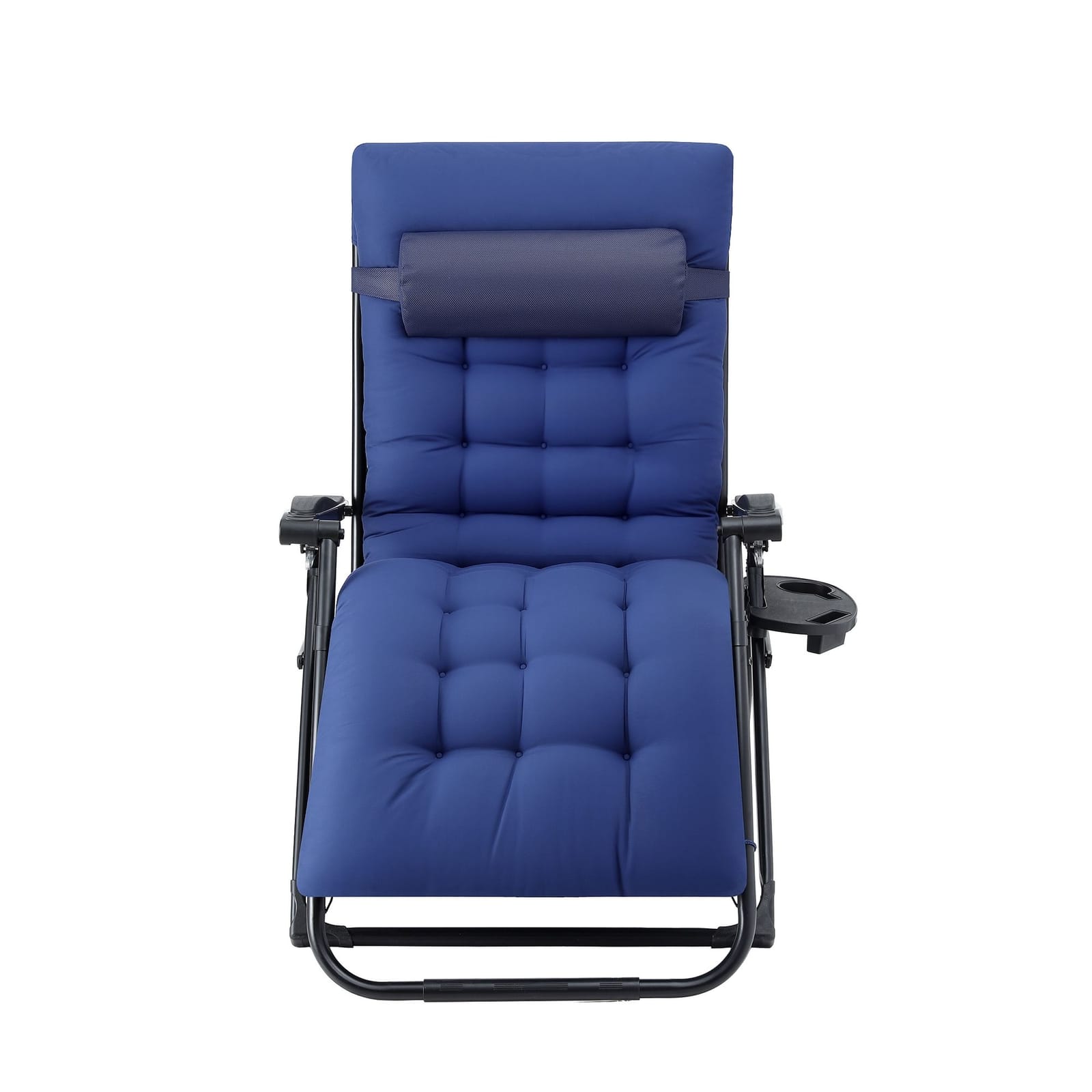 Folding Sun Lounge Chair Blue 69x15x93cm
