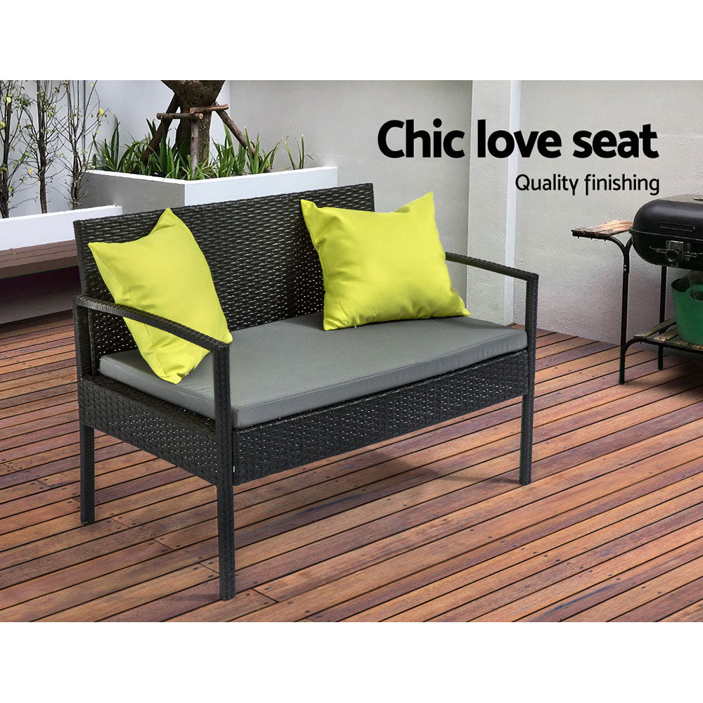 Outdoor Furniture Lounge Setting Garden Patio Wicker Cover Table Chairs with Outdoor Sofas & Lounge Sets