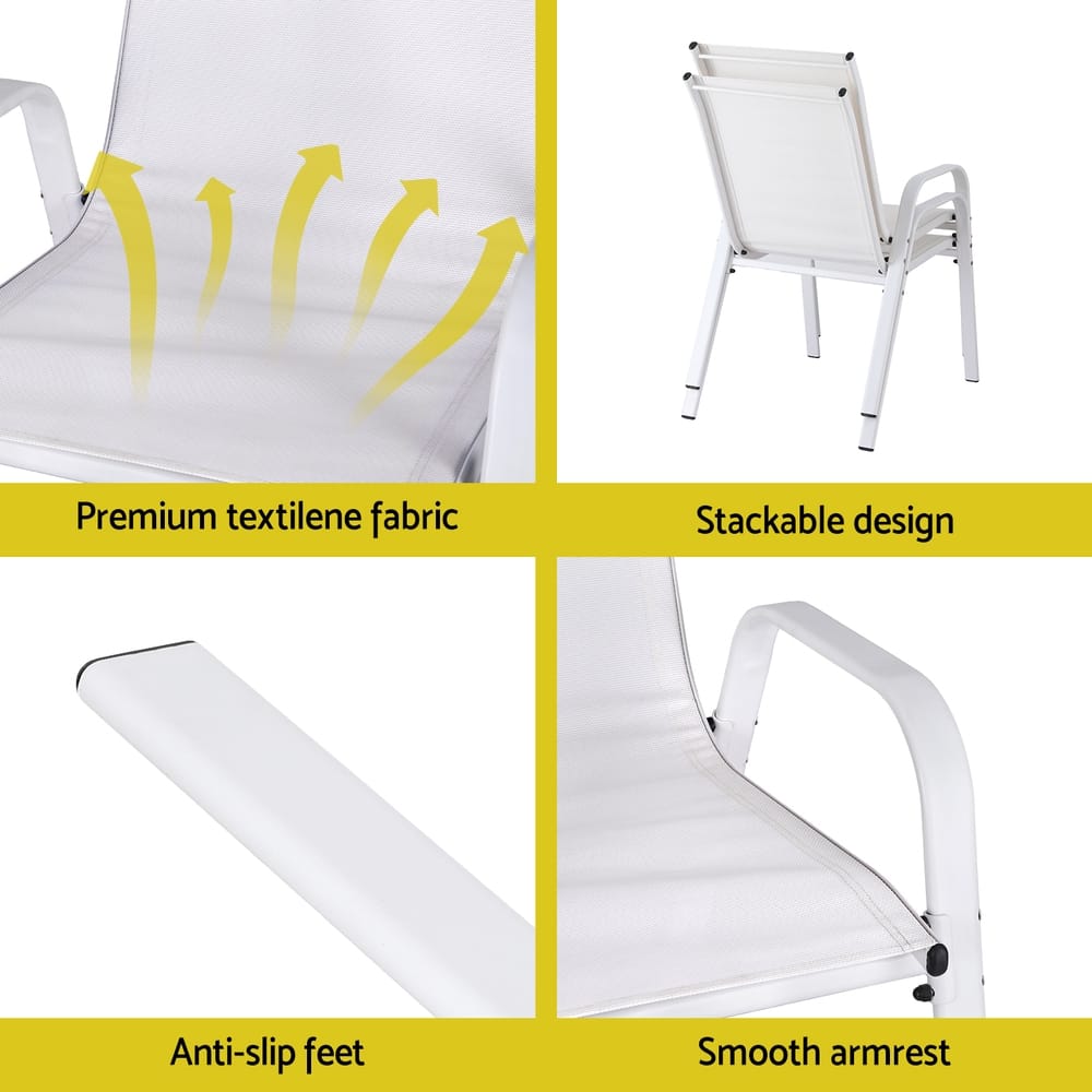 White chair 56x70x90cm, view 6