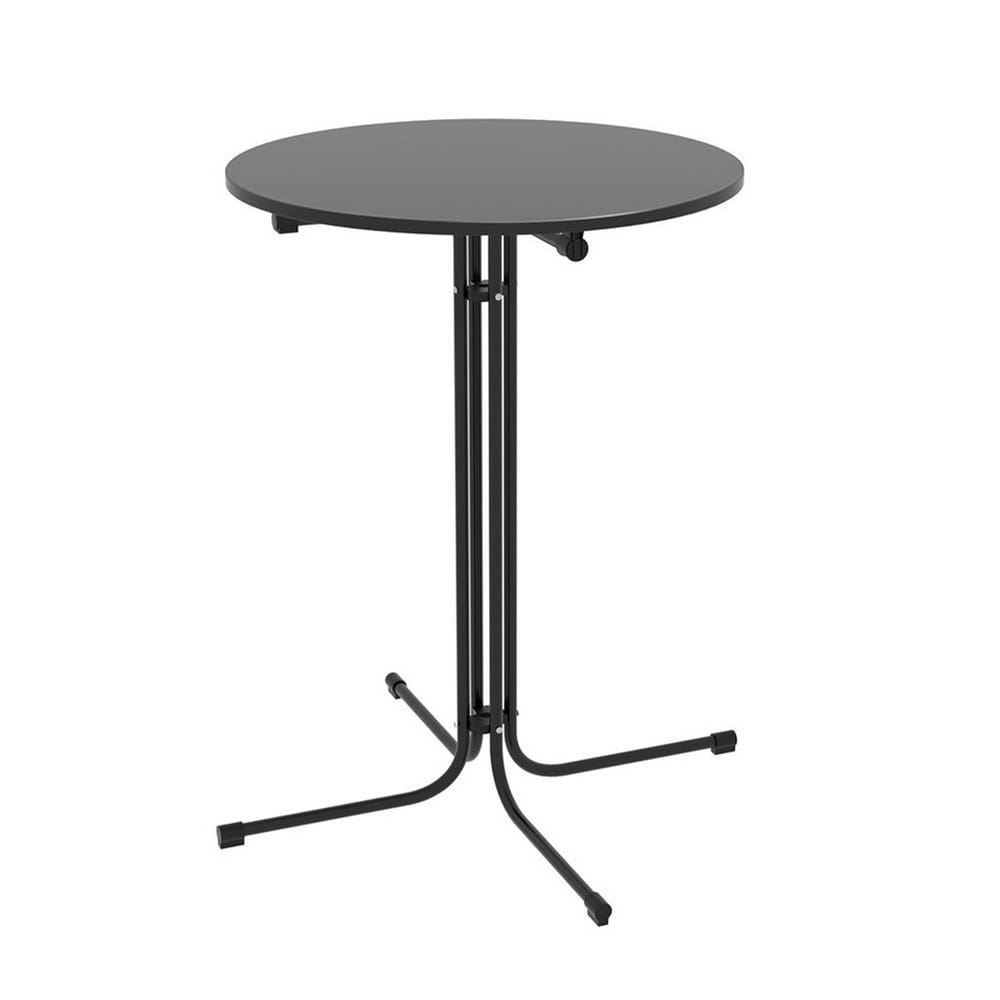 Black table 88x88x109cm, side view