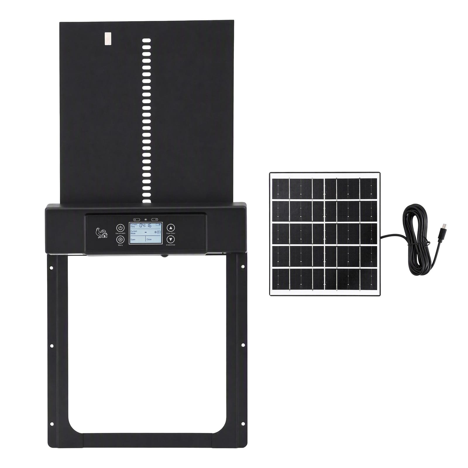 Automatic Chicken Coop Door Solar Powered 37x5x30.5cm