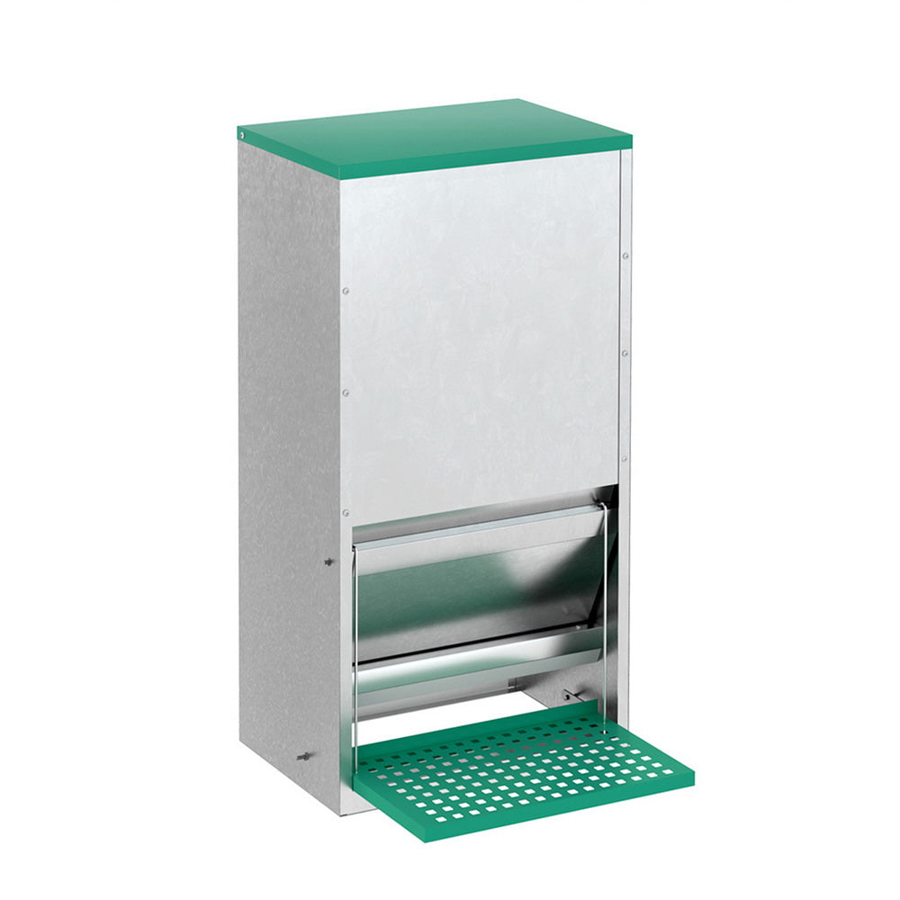 Farm Equipment - Automatic Chicken Feeder Port Coop Chick Poultry Treadle Self Opening