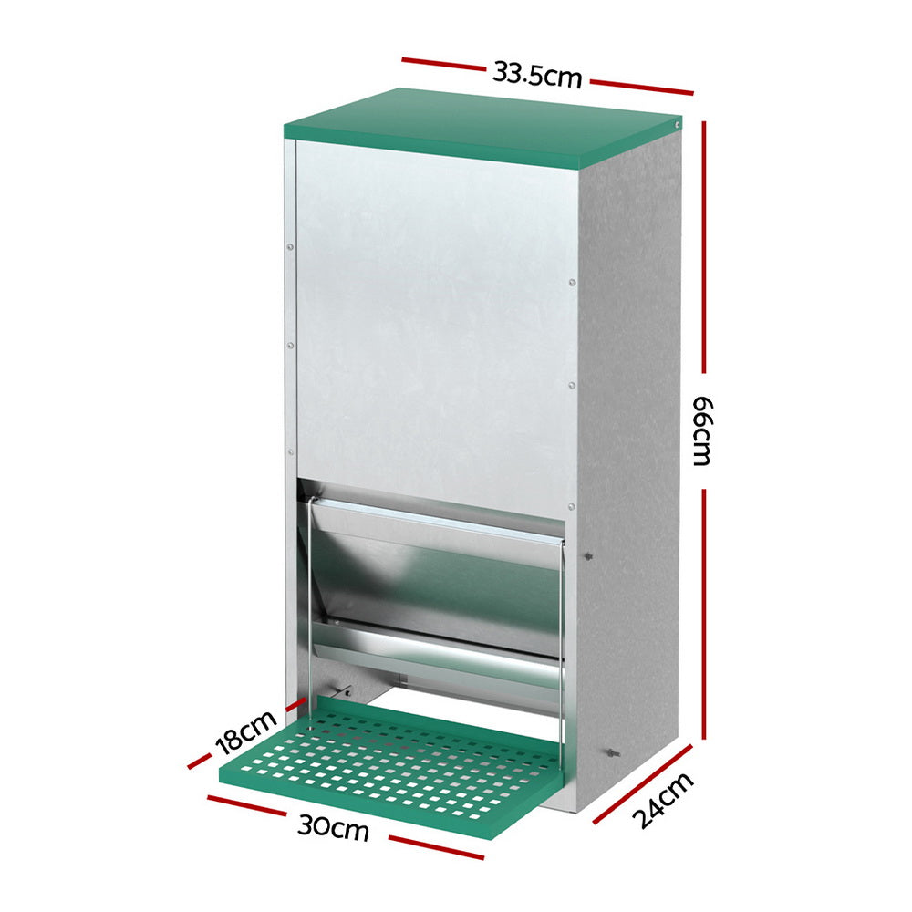 Automatic Chicken Feeder Port Coop Chick Poultry Treadle Self Opening | Farm Equipment