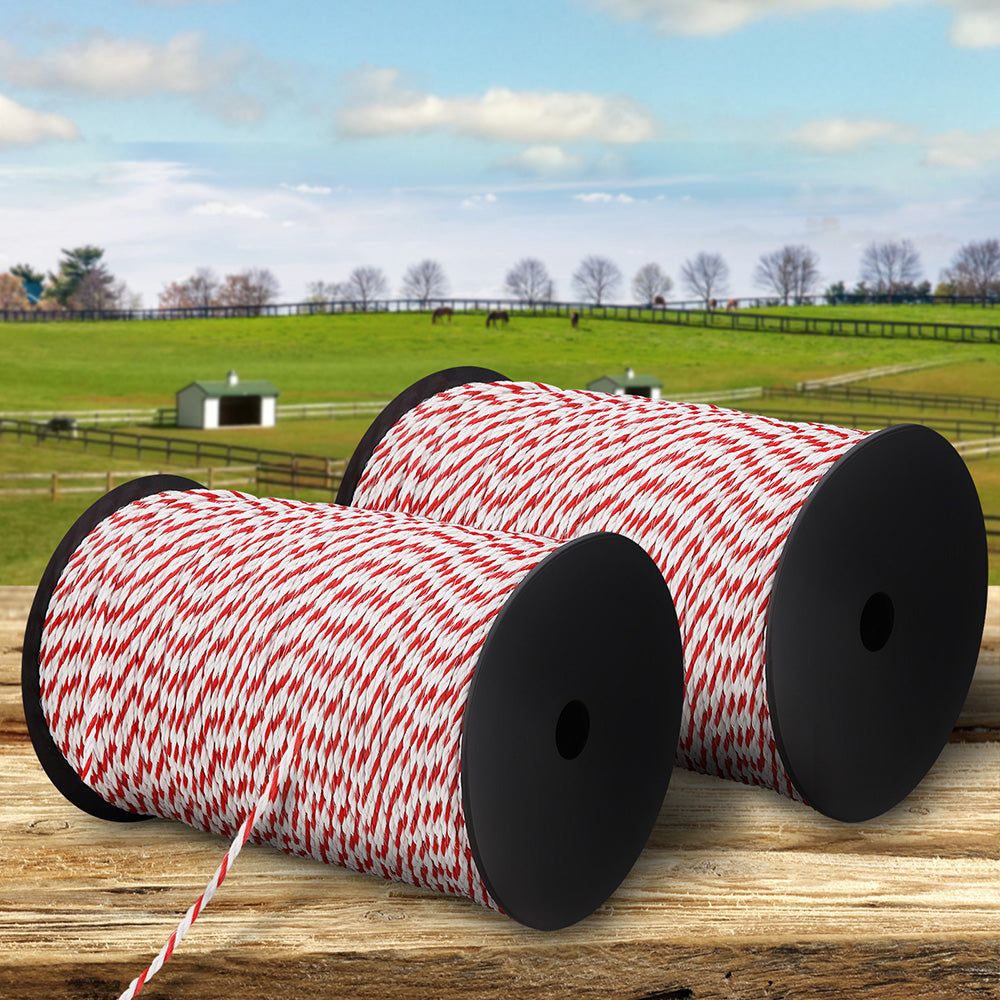 Electric Fence Poly Rope 2X 500M