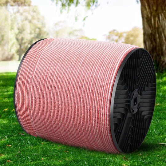 1200M Electric Fence Poly Tape Stainless Steel Fencing Kit