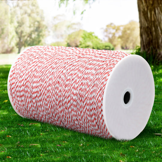 2000M Polywire Roll Electric Fence Energiser Stainless Steel Poly Wire - Fencing
