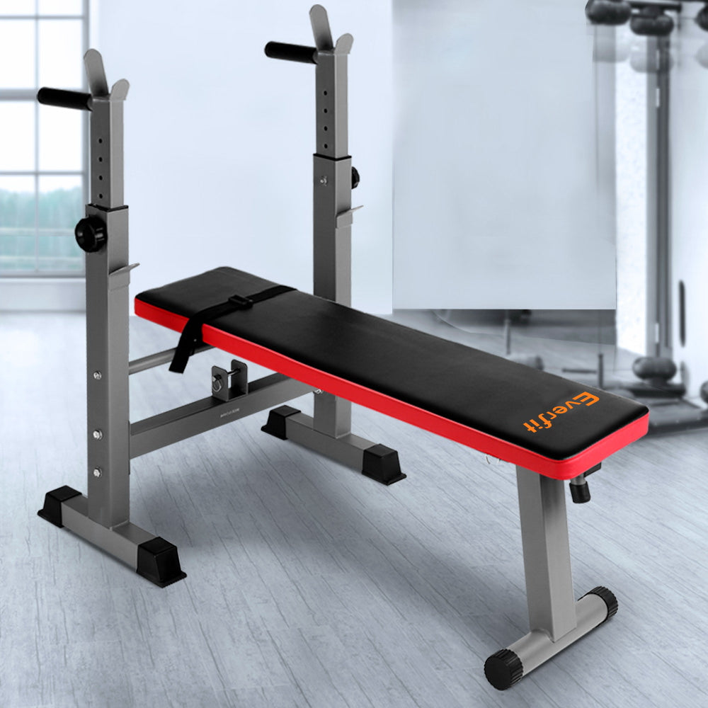 Weight Bench with Squat Rack & Bench Press Home Gym Equipment 200kg Capacity