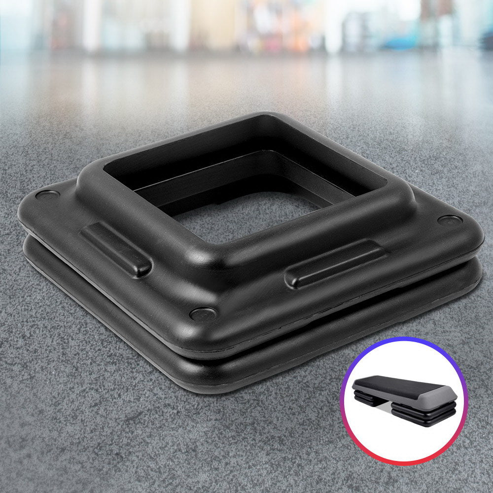 Set Of 2 Aerobic Step Risers Exercise Stepper Block Fitness