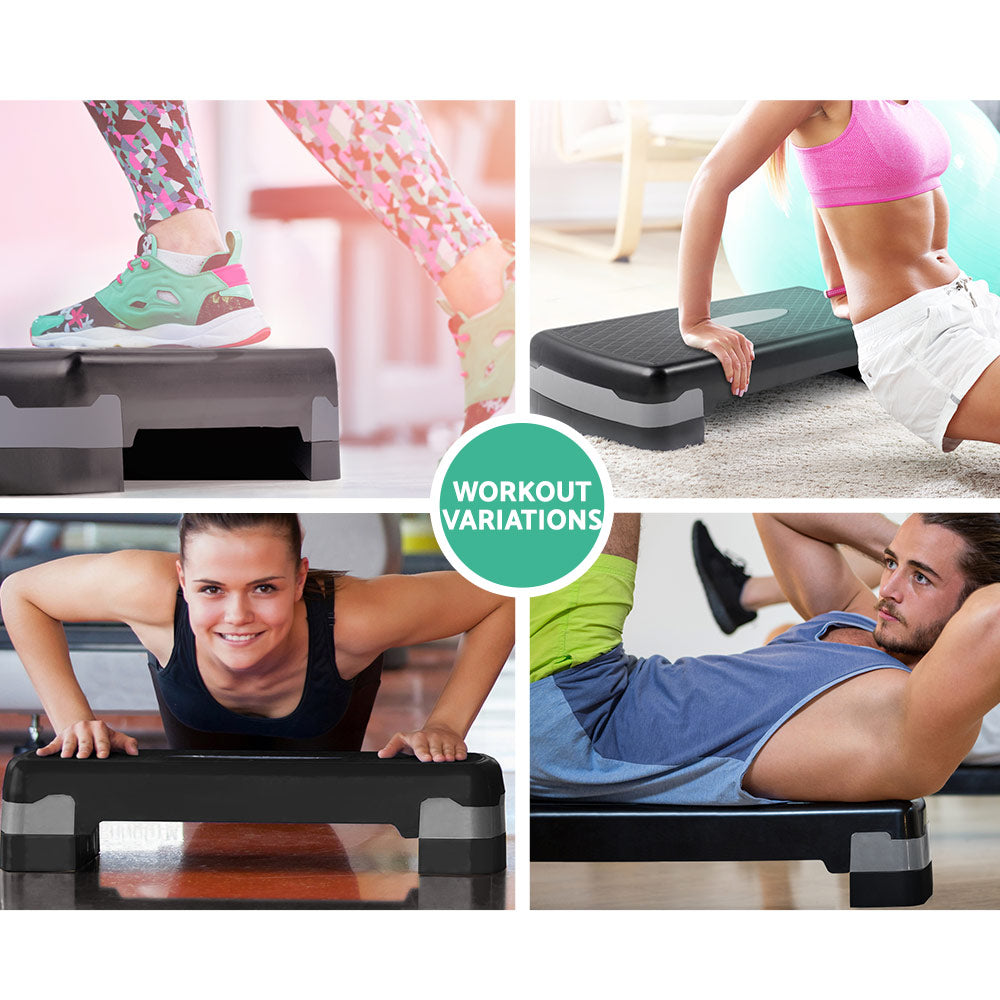 Step Exercise Stepper Steps Home Gym Fitness Block Bench Riser, Gym & Training Step - photo 7