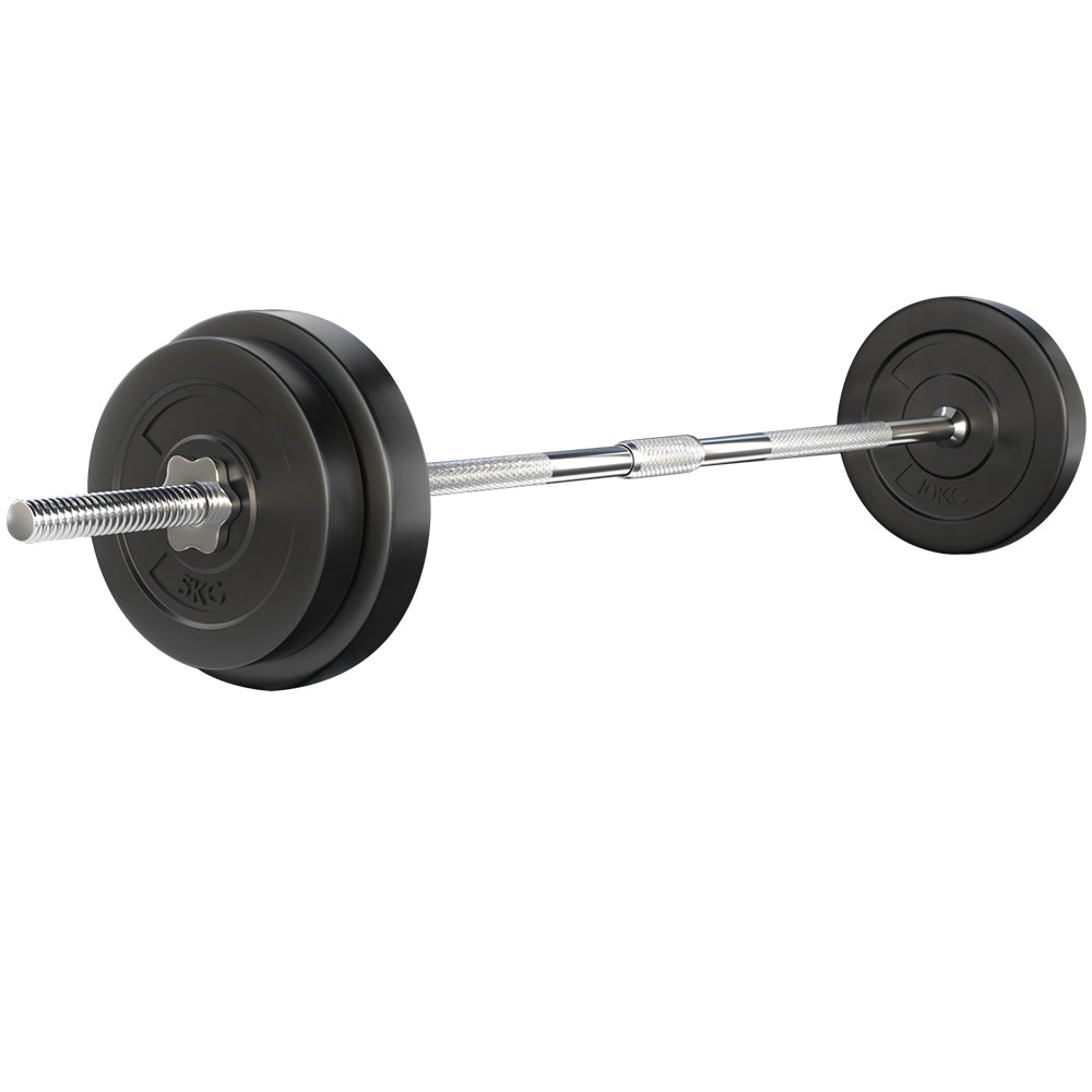 38Kg Barbell Set Weight Plates Bar Lifting Bench 168Cm