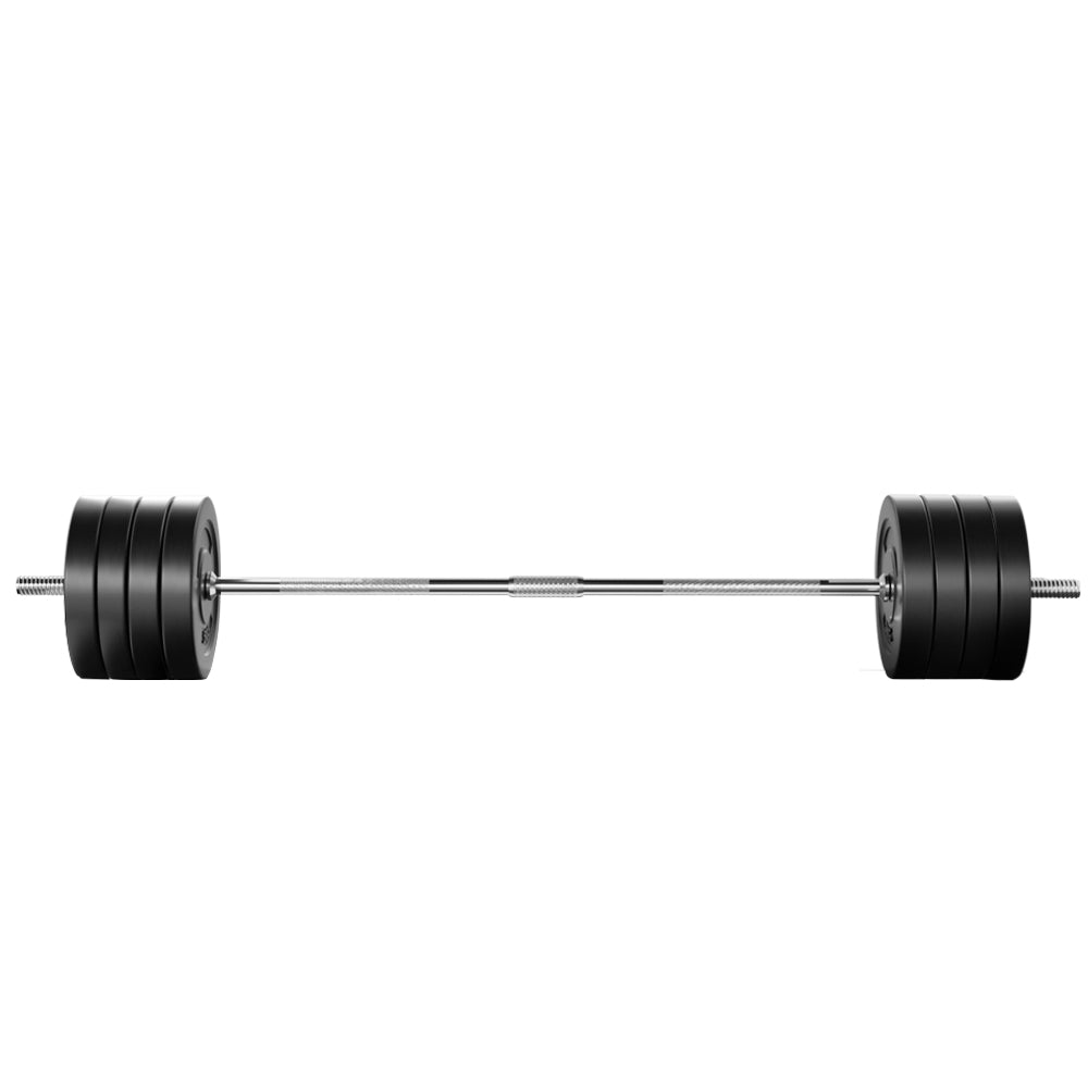88Kg Barbell Set Weight Plates Bar Lifting Bench 168Cm