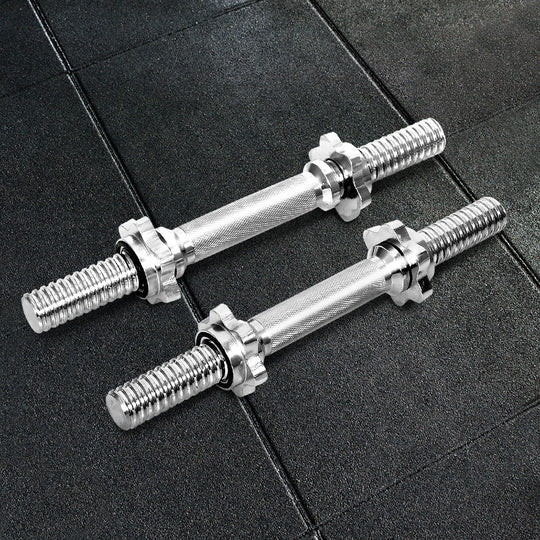 45Cm Dumbbell Bar Gym Home Exercise 150Kg Capacity - Solid Steel Pair