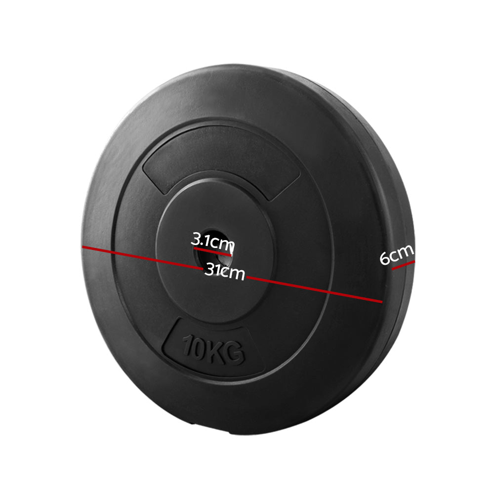 Weight Plates Standard 2X 10Kg Barbell Plate Weight Lifting