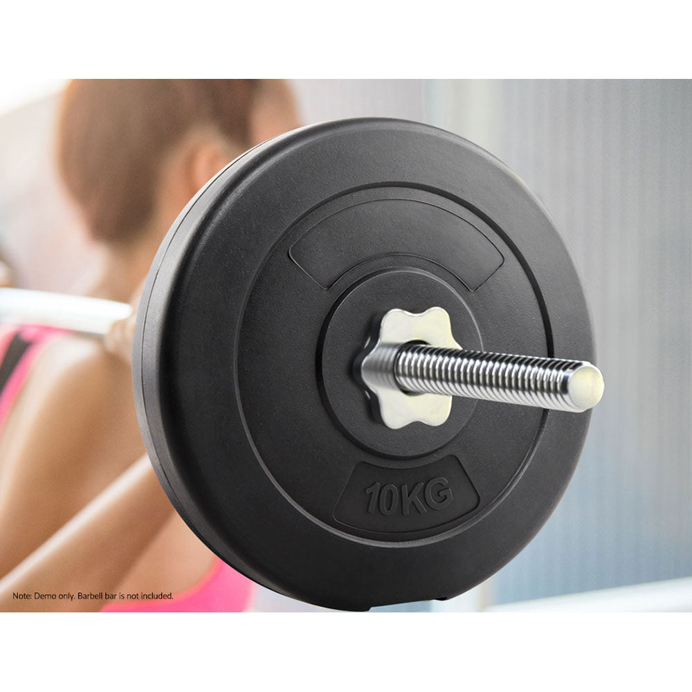 Weight Plates Standard 2X 10Kg Barbell Plate Weight Lifting