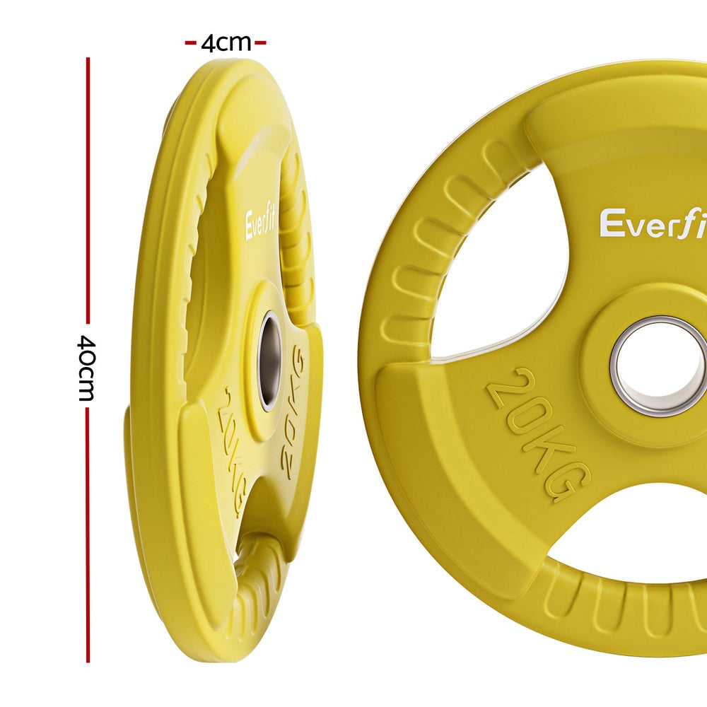 Durable Red 15kg Weight Plates for Home Gym
