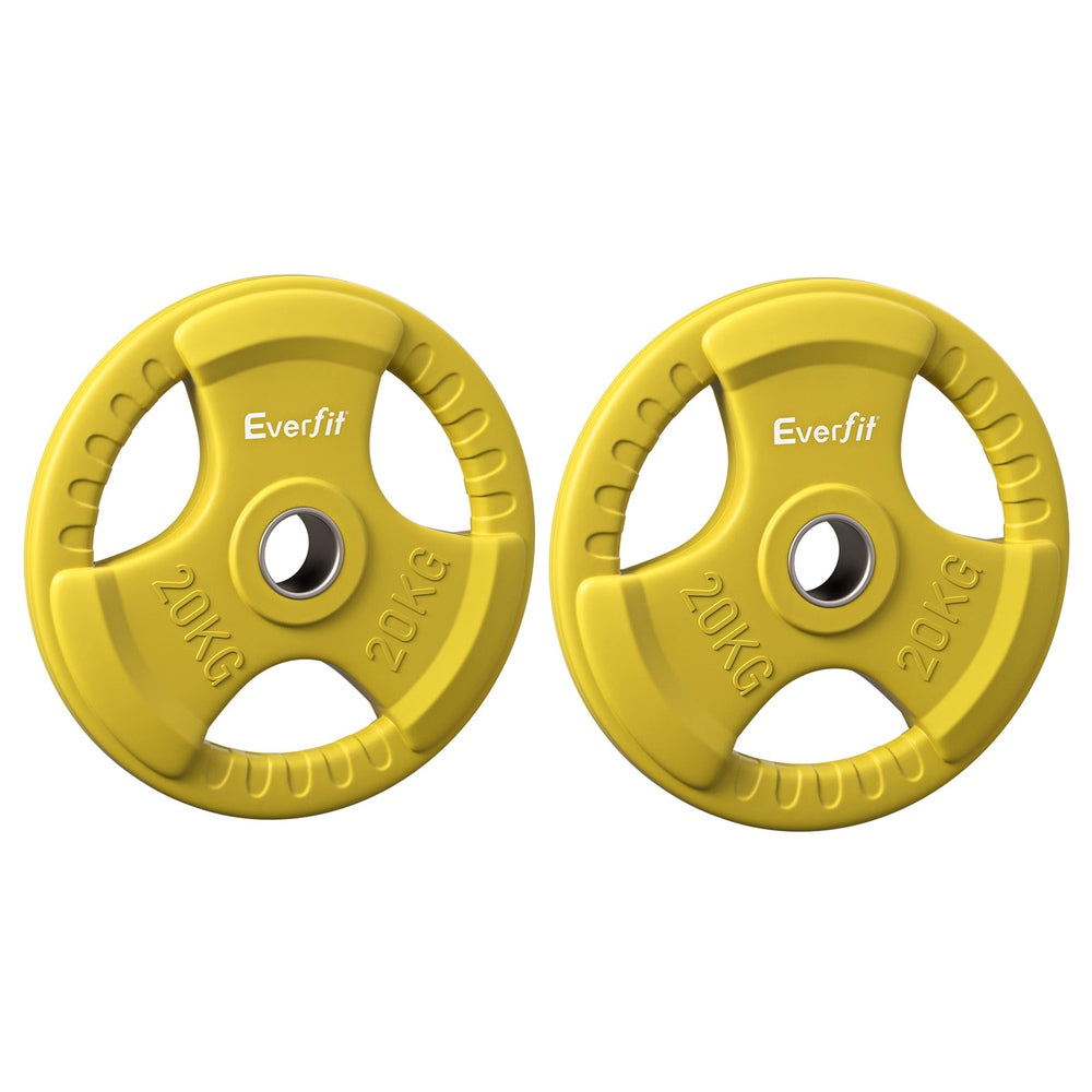 Durable Red 15kg Weight Plates for Home Gym
