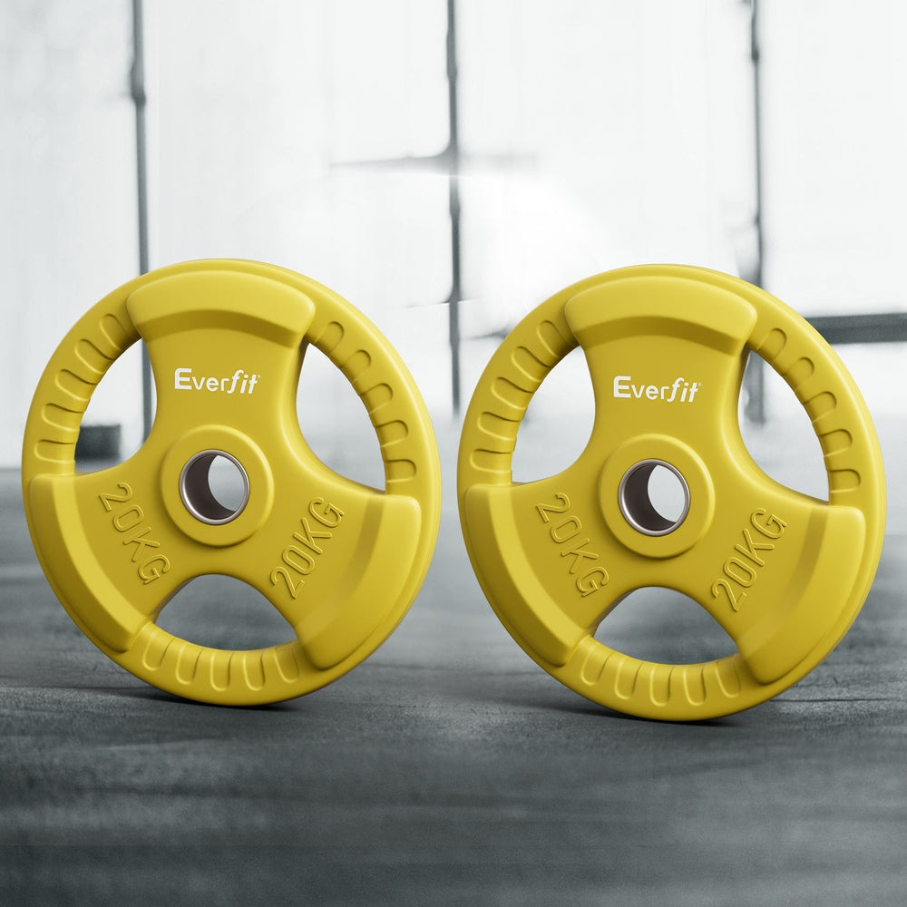Durable Red 15kg Weight Plates for Home Gym