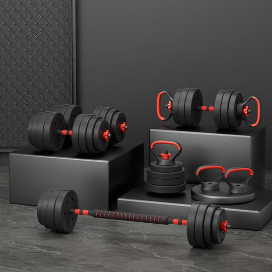 40Kg Adjustable Dumbbells Set Kettle Bell Weight Plates