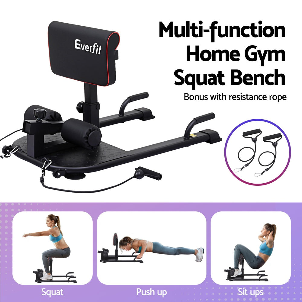Heavy-Duty Adjustable Sissy Squat Bench - Leg Training