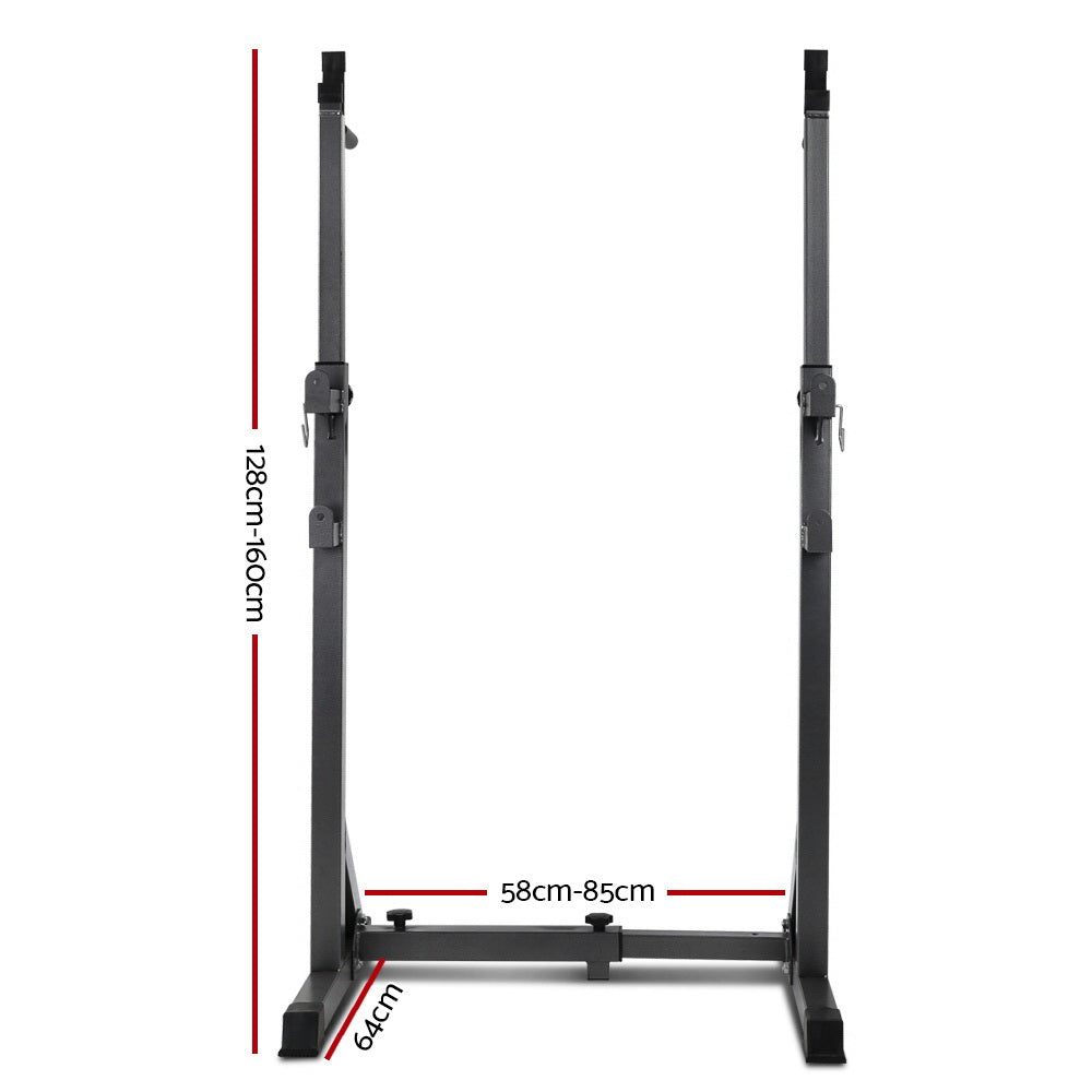 Weight Bench Adjustable Squat Rack Home Gym Equipment 300Kg