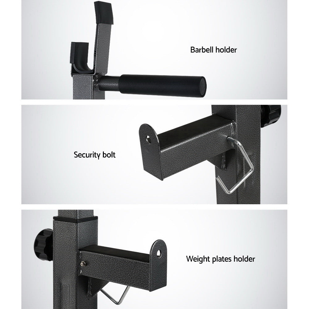 Weight Bench Adjustable Squat Rack Home Gym Equipment 300Kg