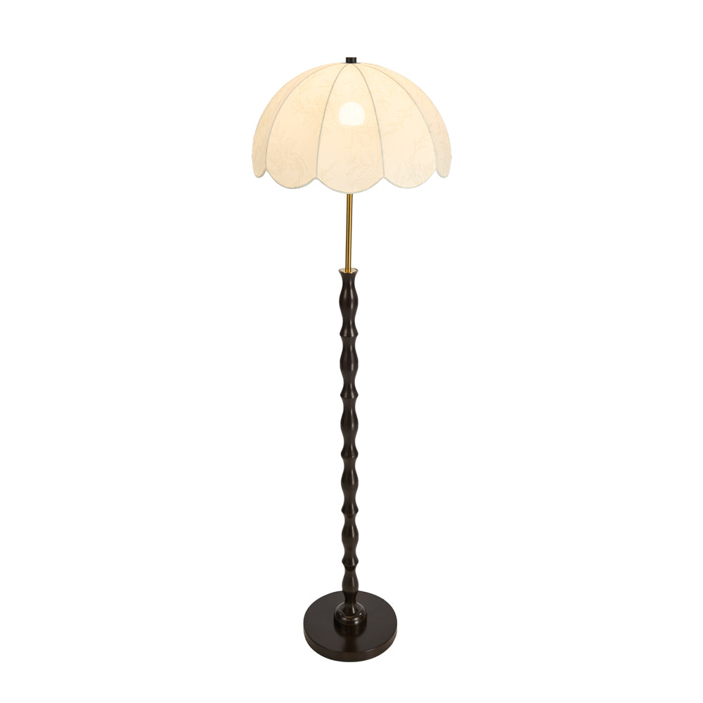 Metal Floor Lamp Fabric Shade 45.5x45.5x160cm