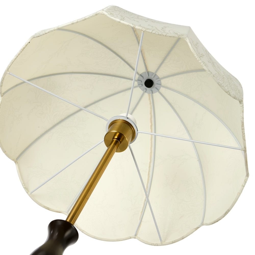 Metal Floor Lamp Fabric Shade 45.5x45.5x160cm