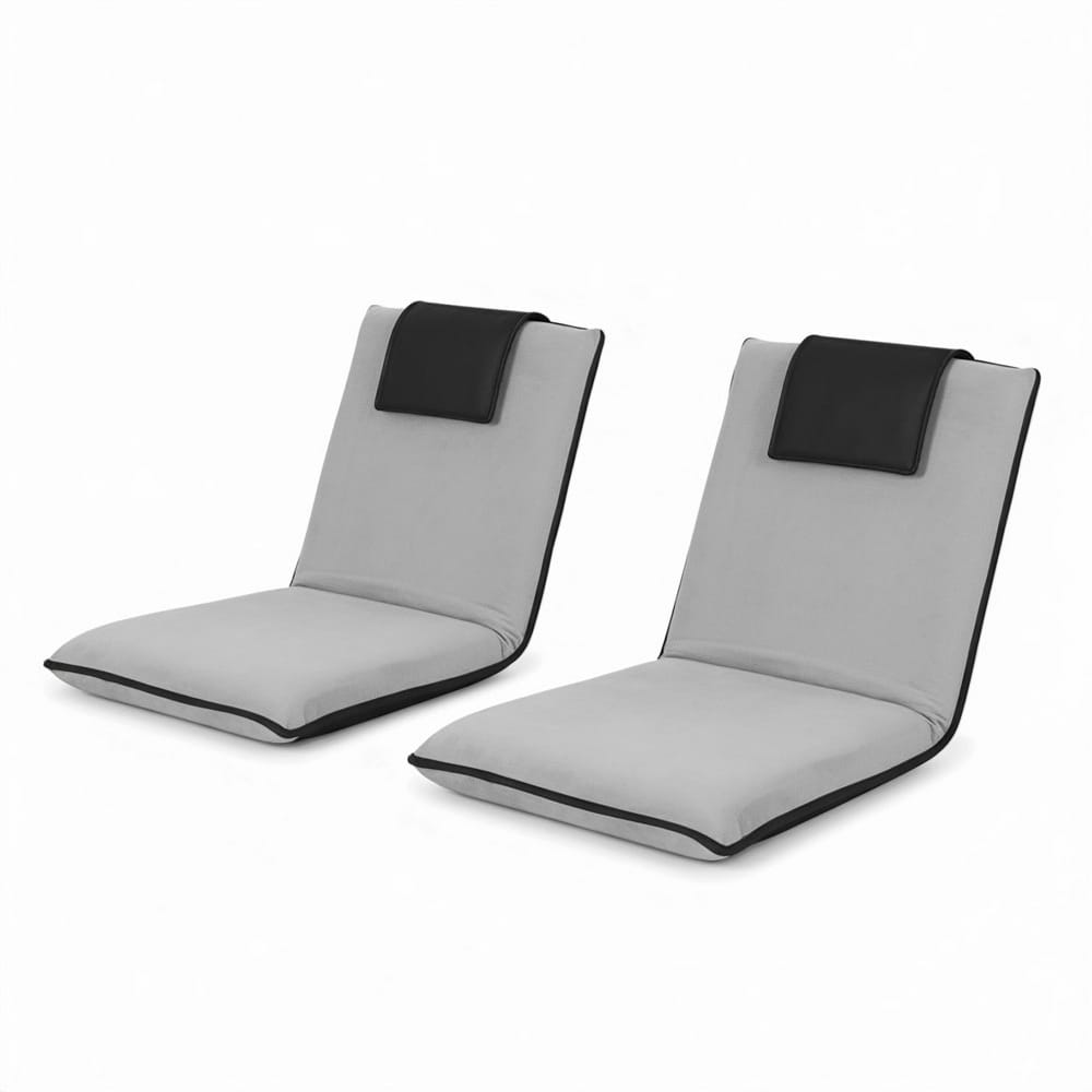 Grey Floor Lounge Sofa Bed 98x46x8cm
