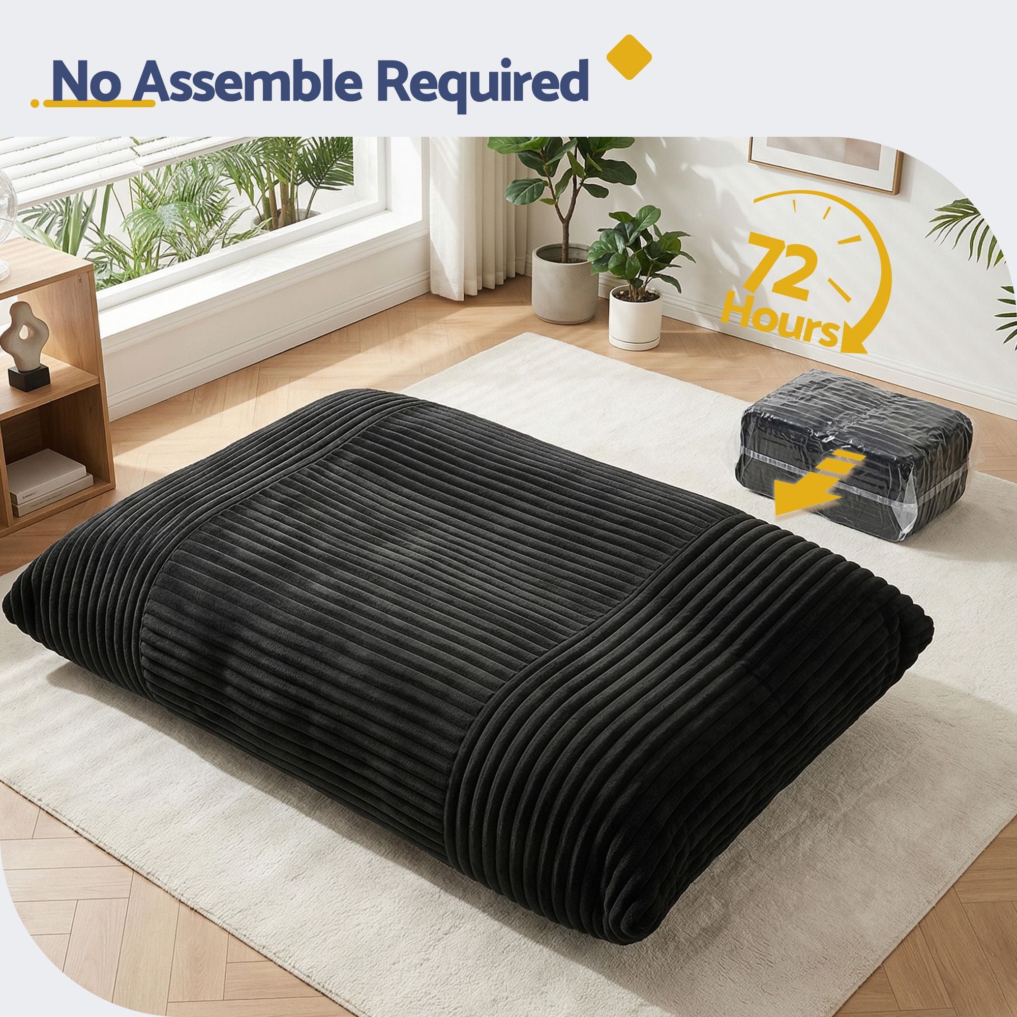 3-in-1 Convertible Bean Bag Floor Chair | Simpledeals