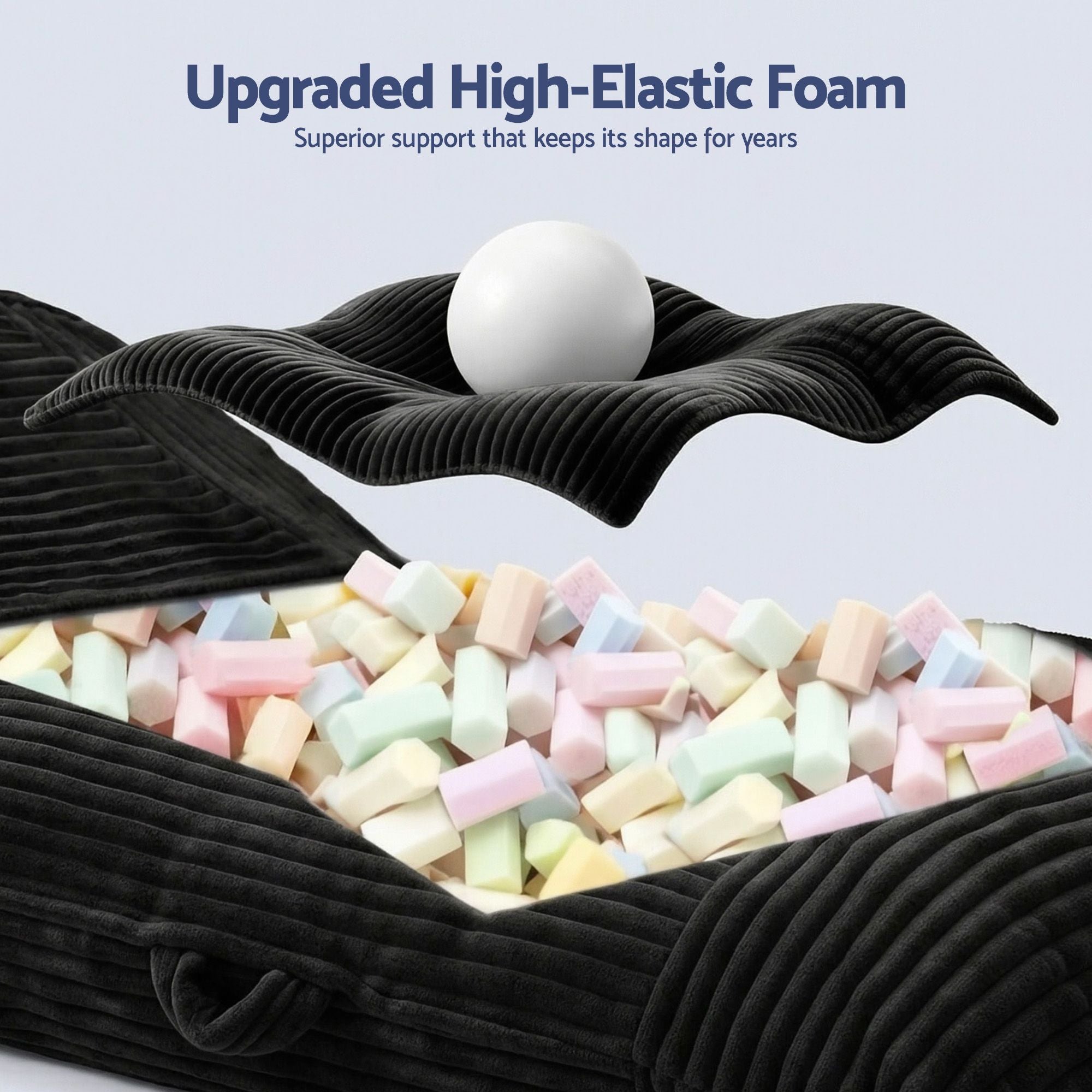 3-in-1 Convertible Bean Bag Floor Chair | Simpledeals