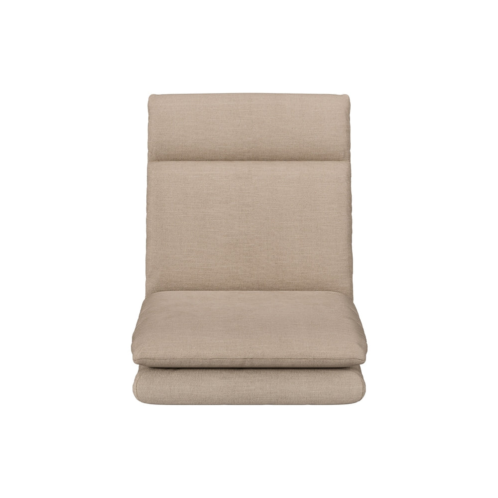 Floor Lounge Sofa Bed 1 Seater Linen Beige