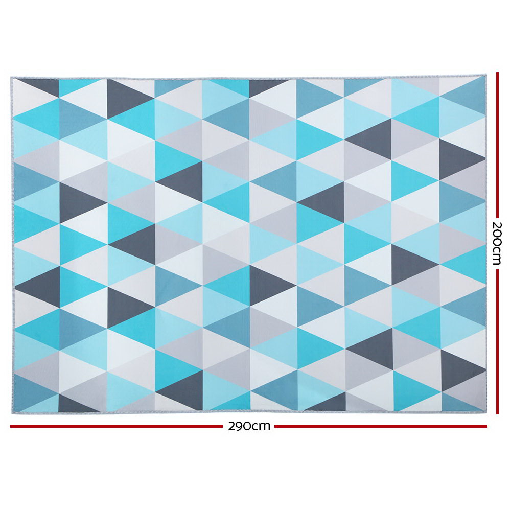 Rug 200x290cm Area Rug Large Carpet Soft Short Pile Modern Tria