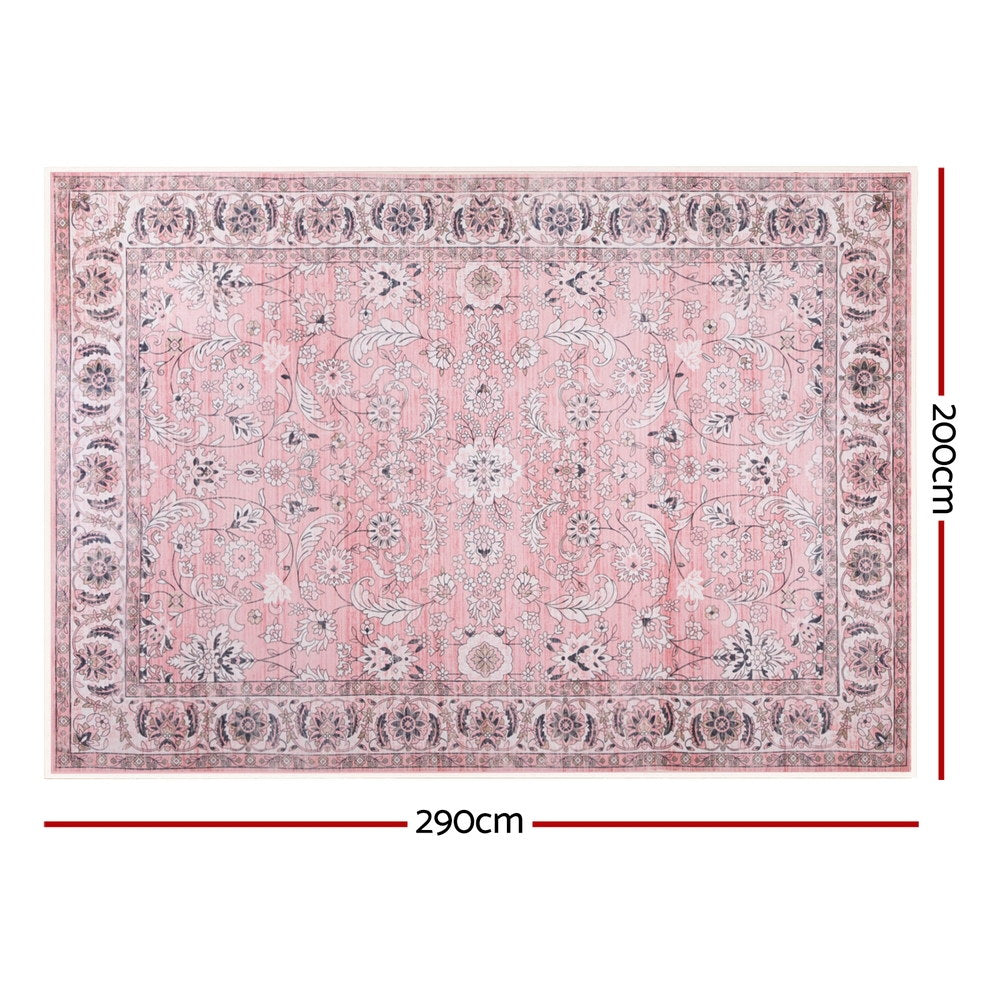 Floor Rug 200X290Cm Large Washable Area Rug Vintage Living Room
