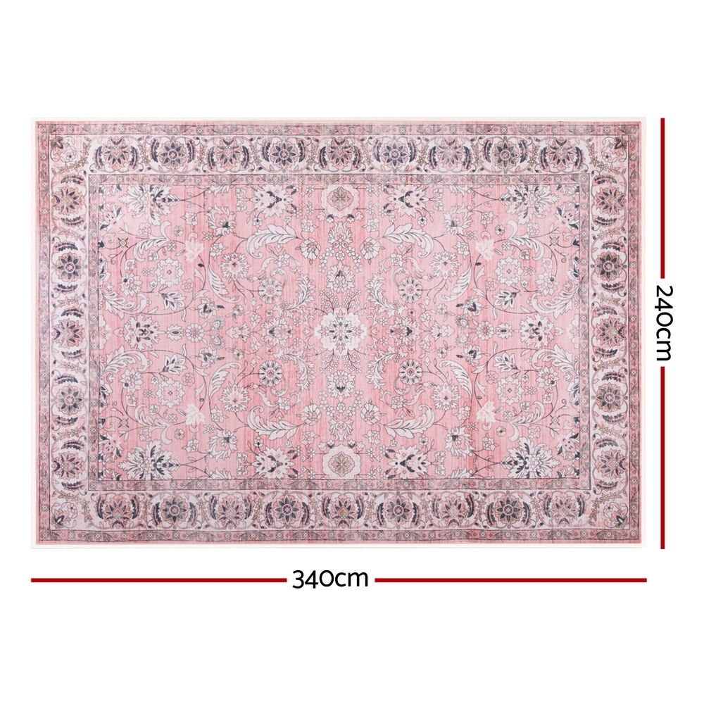 Floor Rug 240X340Cm Large Washable Area Rug Vintage Living Room | Floor Rugs