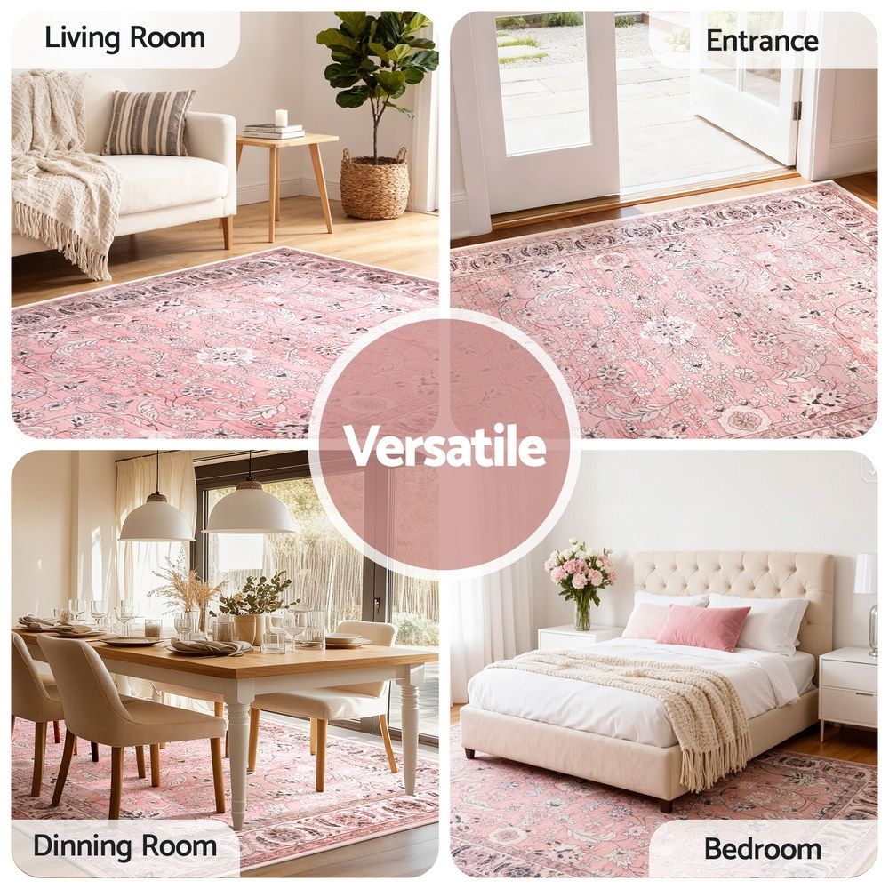 Floor Rug 240X340Cm Large Washable Area Rug Vintage Living Room - Floor Rugs - photo 9