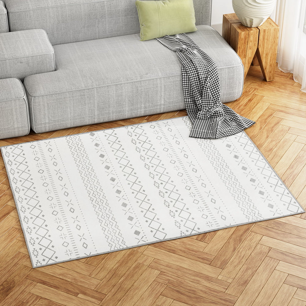 Floor Rugs Washable Area Mat Large Carpet with Microfiber Rug