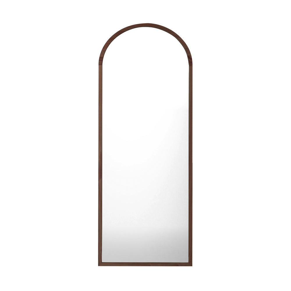 Wooden Full Length Mirror Arched Floor Mirror