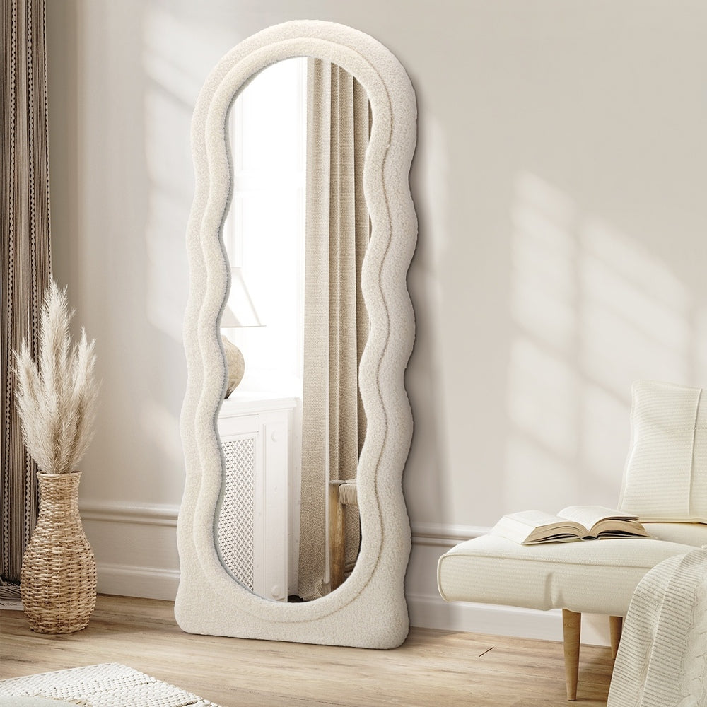 Full Length Mirror 160cm Boucle Frame Floor Mirror