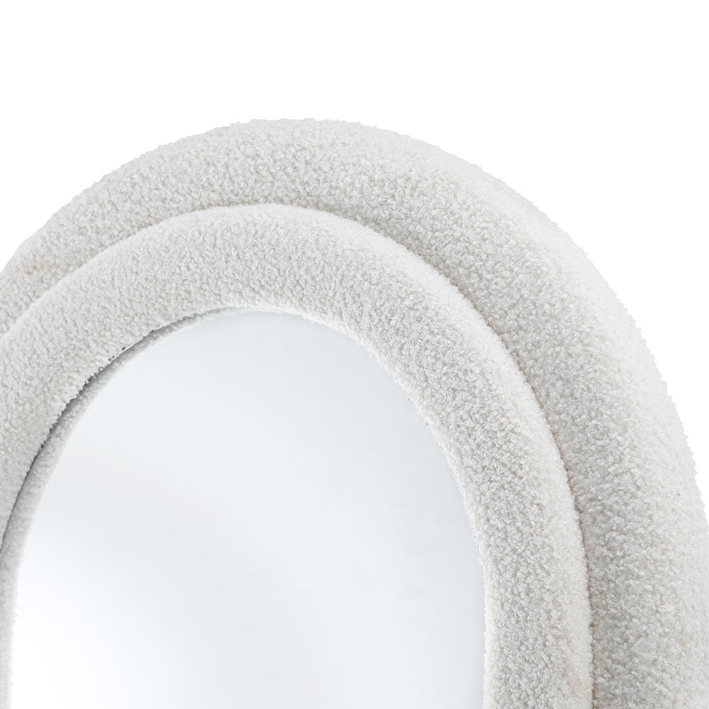 1.8M Full Length Mirror Boucle Frame Bedroom Floor Mirrors