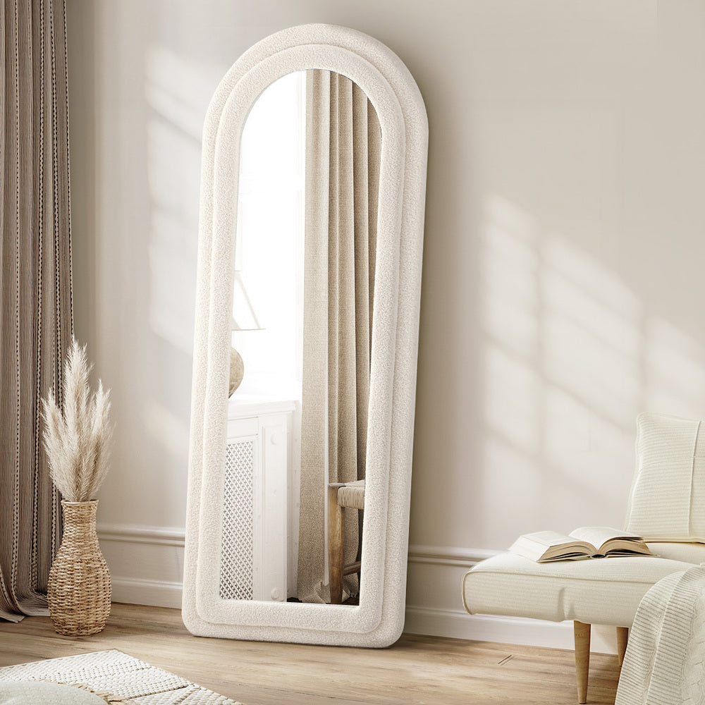 1.8M Full Length Mirror Boucle Frame Bedroom Floor Mirrors