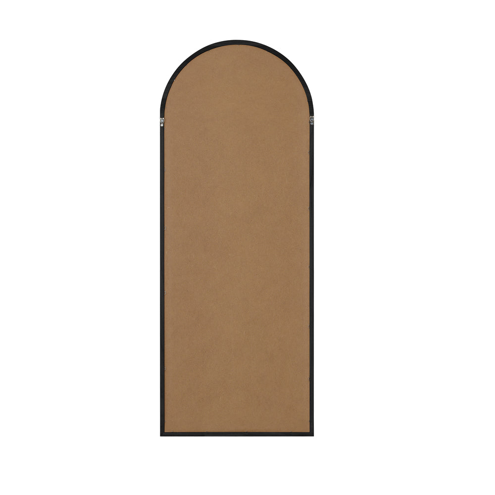 Wooden Full Length Mirror Arched Floor Mirror