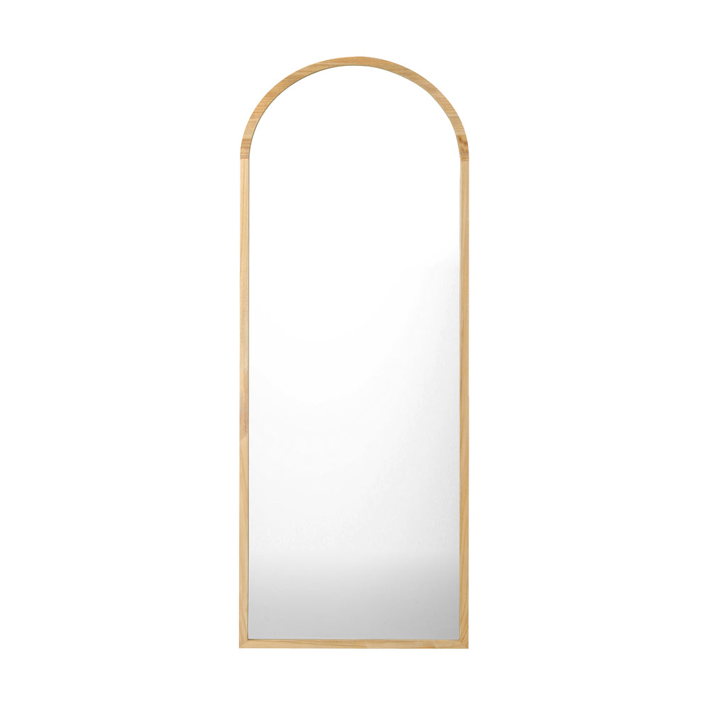 Wooden Full Length Mirror Arched Floor Mirror