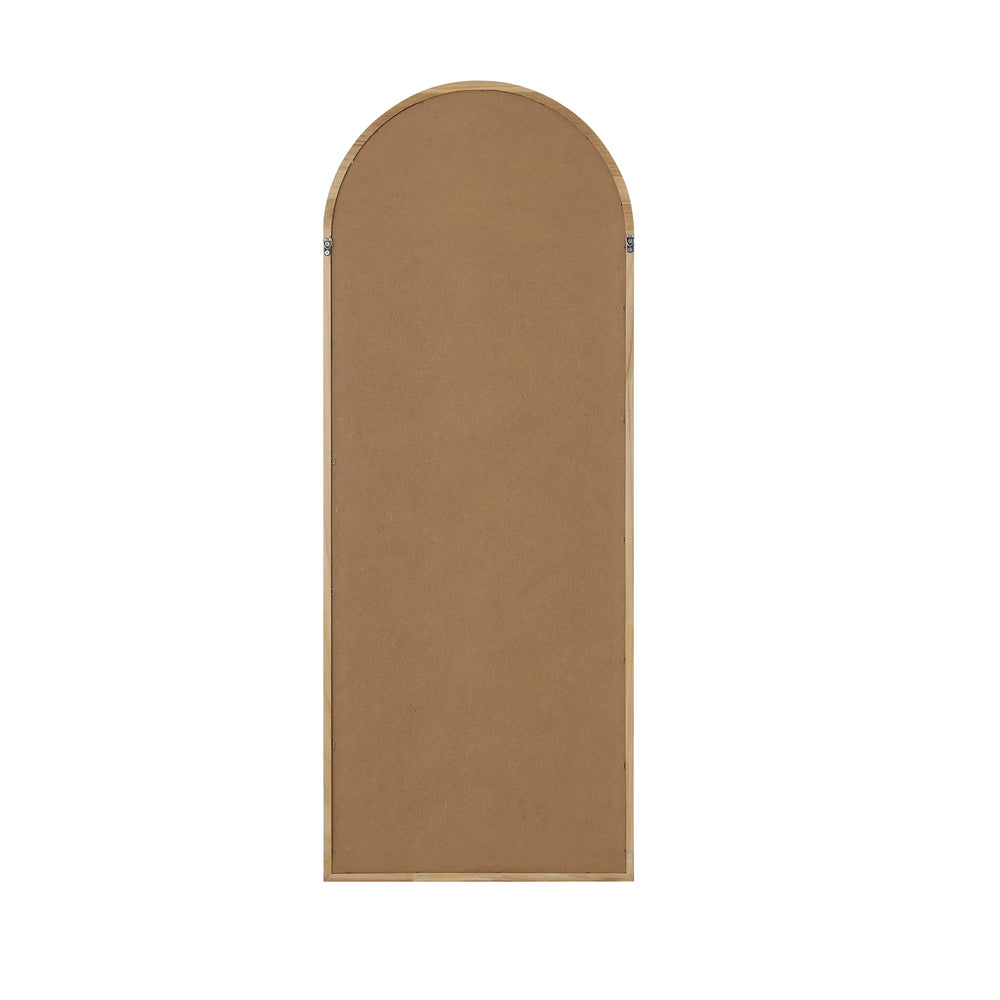 Wooden Full Length Mirror Arched Floor Mirror