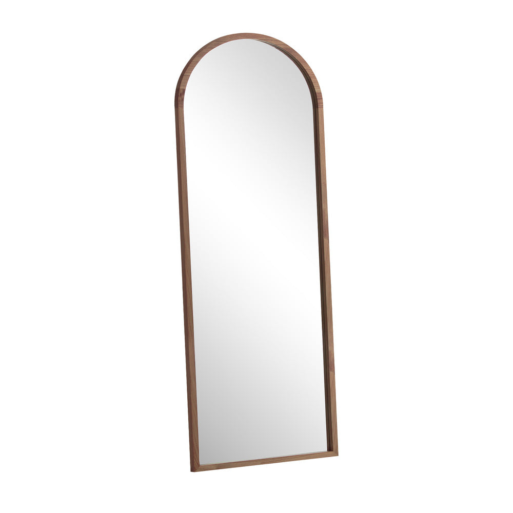 Wooden Full Length Mirror Arched Floor Mirror
