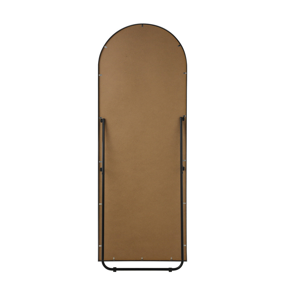 180x70cm Full Length Mirror Arched Floor Mirrors Black/Gold