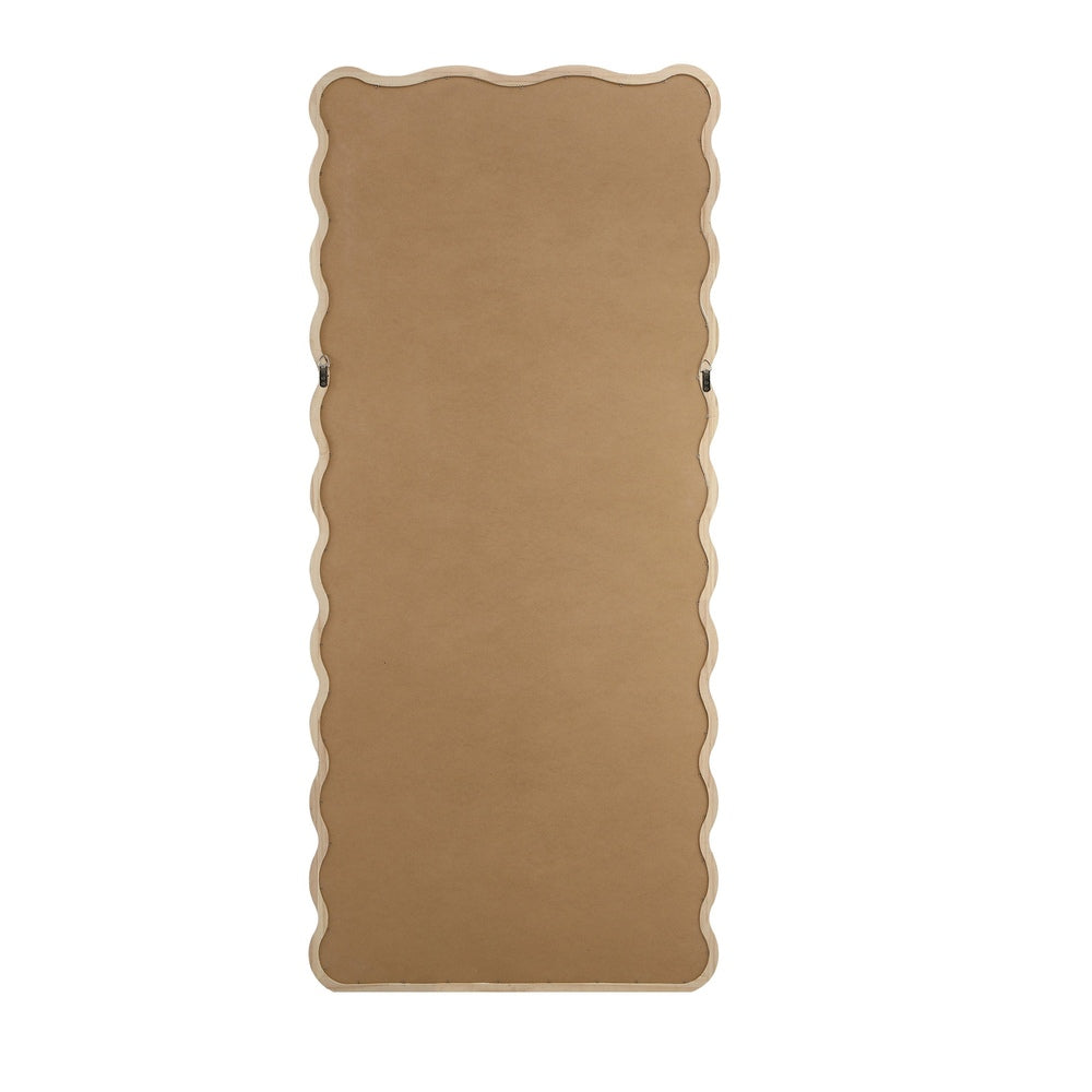 Wooden Full Length Mirror 165x60cm Wavy Floor Mirrors